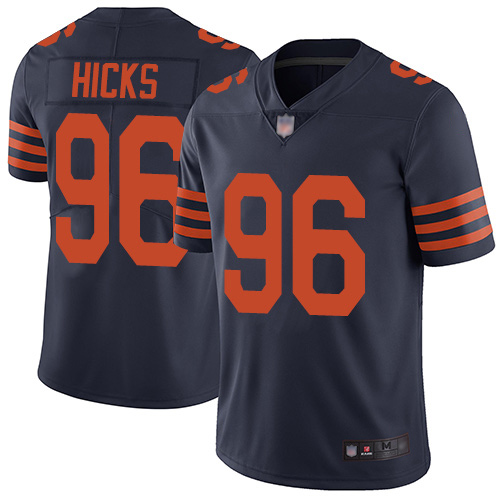 Chicago Bears Limited Navy Blue Men Akiem Hicks Jersey NFL Football 96 Rush Vapor Untouchable